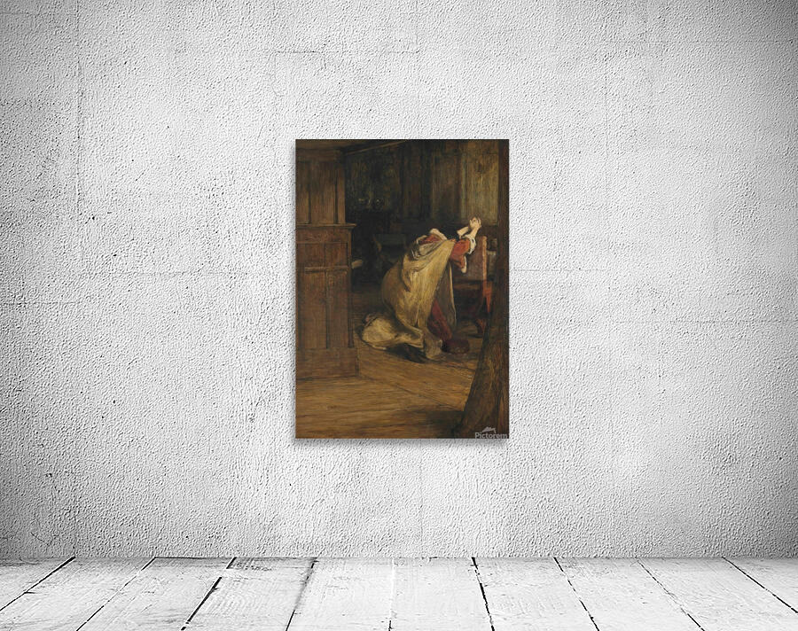 Hamlet and the King ‘Pray I can not. – My words fly up. My thoughts remain below. Words without Thoughts. Never to heaven go.’ Act III. Scene 3 by William Quiller Orchardson [1832–1910] Wall Preview