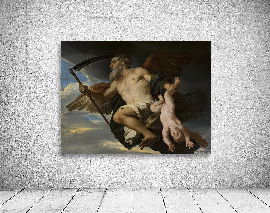 Chronos by Giovanni Francesco Romanelli [1610–1662] Wall Preview