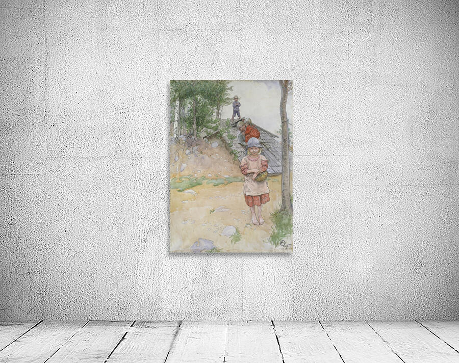 By the Cellar [1917] by Carl Larsson [1853–1919] Wall Preview