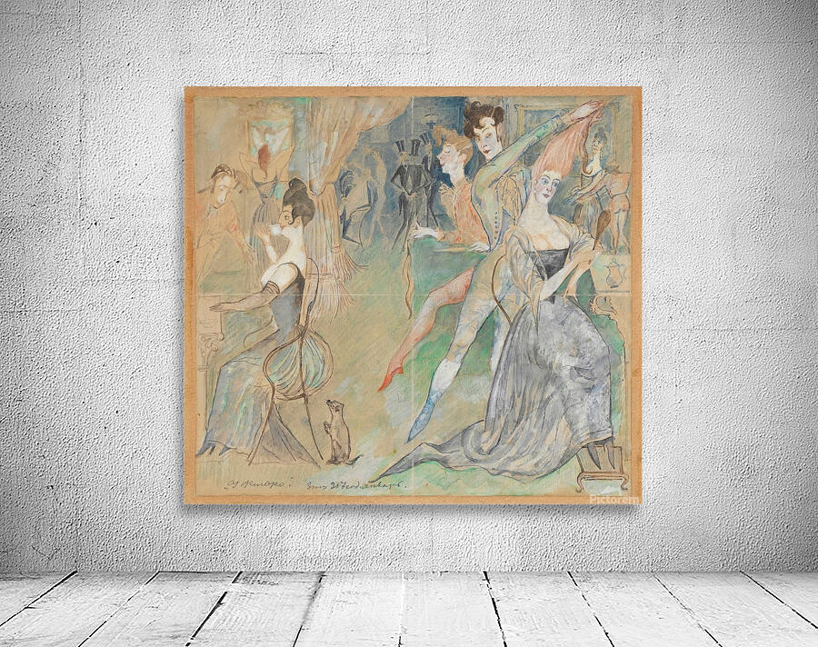 At Figaro’s [at a hairdresser’s] [1917] by Zygmunt Waliszewski [1897–1936] Wall Preview