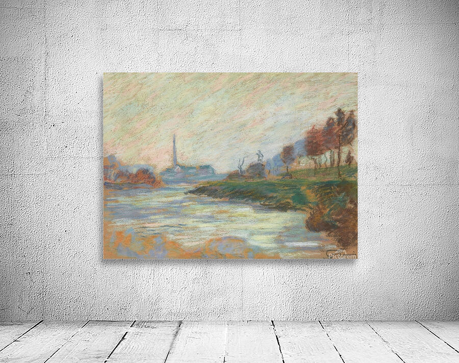 Confluent De La Marne Et De La Seine. Île De La France [1885] by Armand Guillaumin [1841–1927] Wall Preview