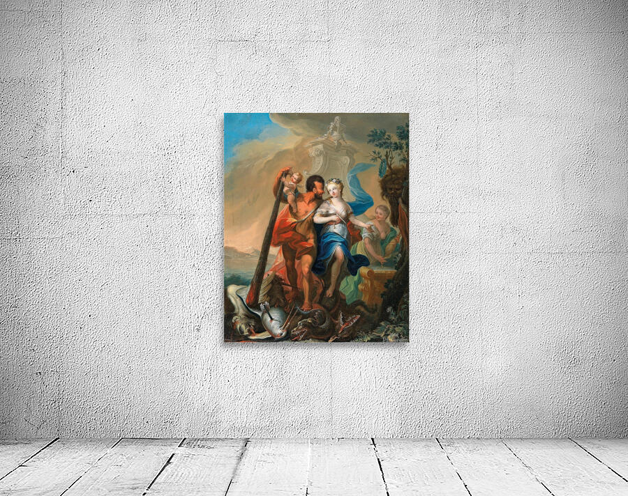 Perseus saving Andromeda [1741] by Josef Adam Ritter von Mölck [1714–1794] Wall Preview