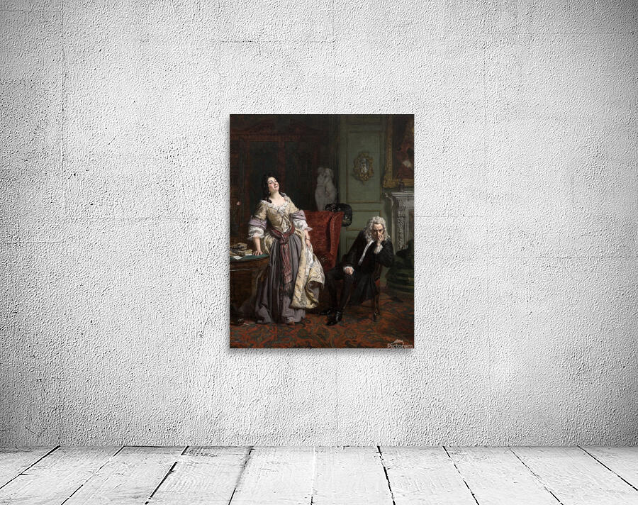 Pope Makes Love To Lady Mary Wortley Montagu [1852] by William Powell Frith [1819–1909] Wall Preview