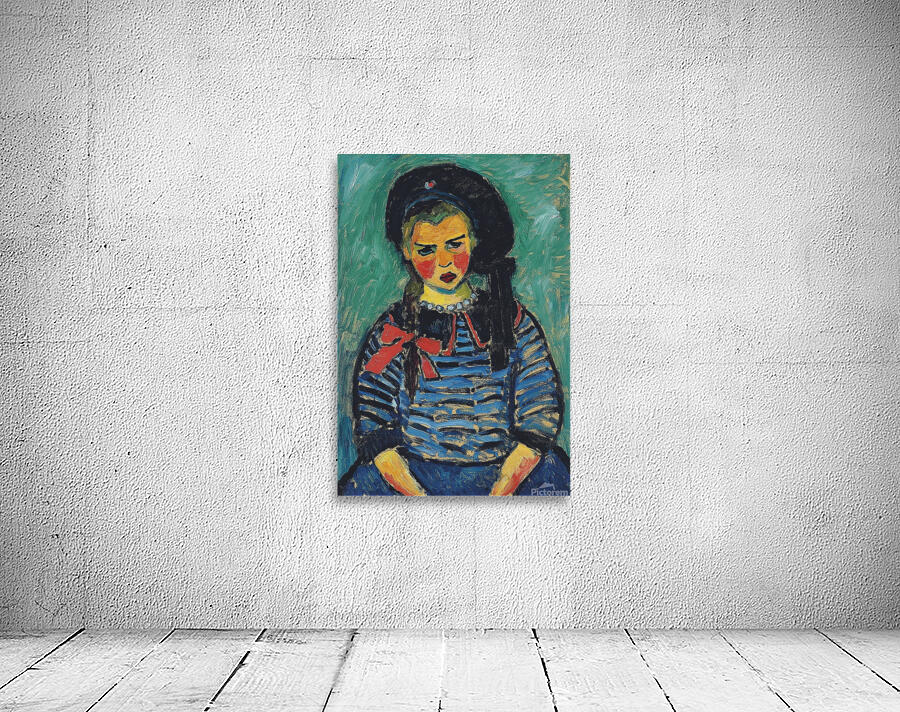 Girl With Red Ribbon [1911] by Alexej von Jawlensky [1864–1941] Wall Preview