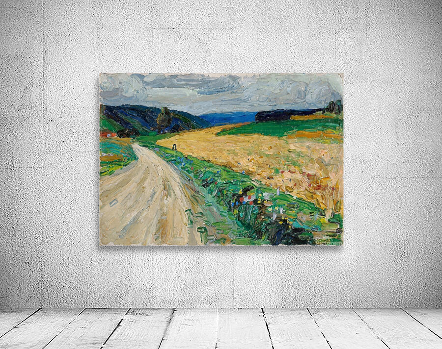 Kallmünz – Nature study on the yellow stagecoach [1903] by Wassily Kandinsky [1866–1944] Wall Preview