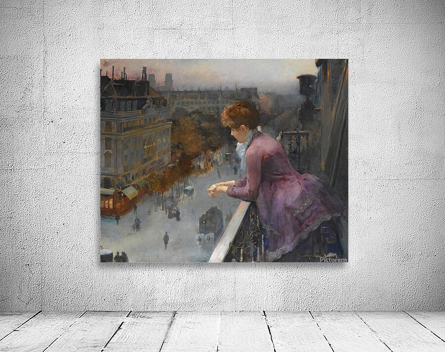 Au Dessus Du Boulevard De Sebastopol. Paris by Charles Leroy Saint Aubert [1852–1907] Wall Preview