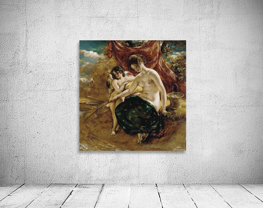 Nymph Angling by William Etty [1787–1849] Wall Preview