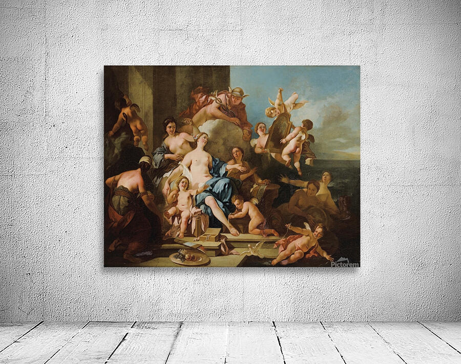 Venus And Mercury by Pierre–Jacques Cazes [1676–1754] Wall Preview
