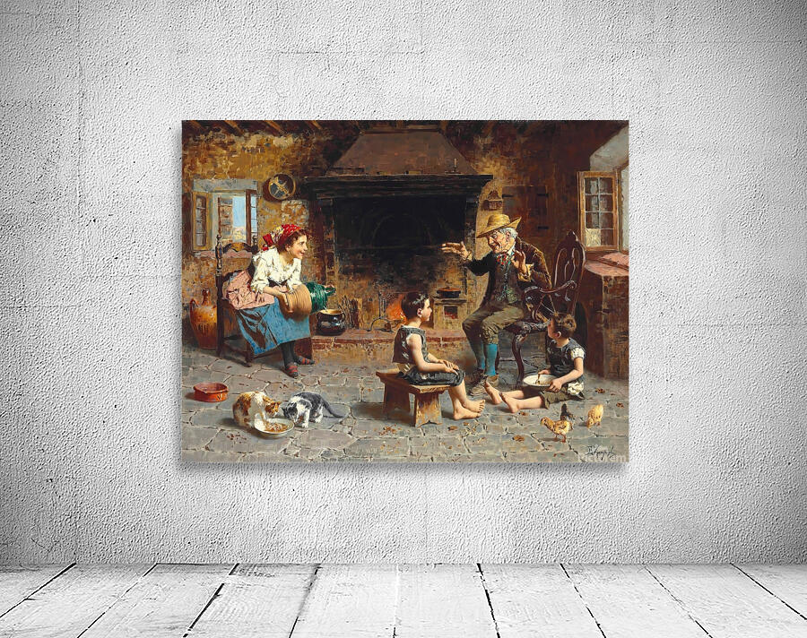 Storytime by Eugenio Zampighi [1859–1944] Wall Preview