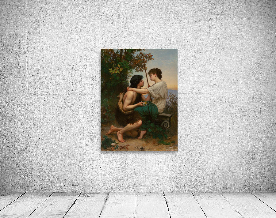 Daphnis and Chloe [1893] by Camille Félix Bellanger [1853–1923] Wall Preview