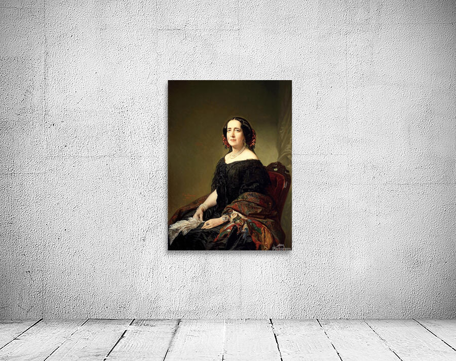 Gertrudis Goméz de Avellaneda [1857] by Federico de Madrazo y Kuntz [1815–1894] Wall Preview