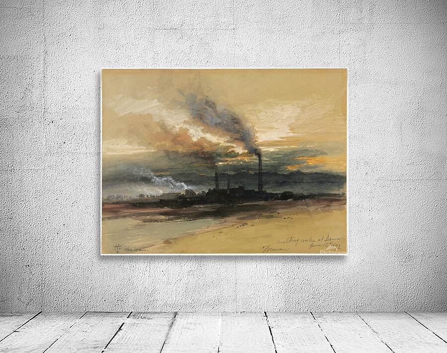 Smelting Works at Denver [1892] by Thomas Moran [1837–1926] Wall Preview