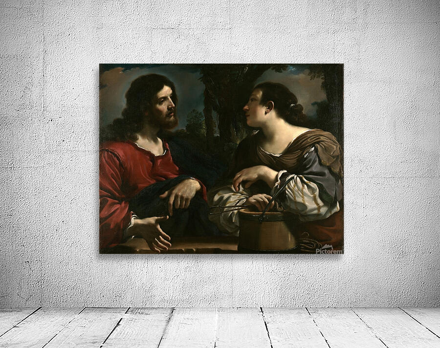 Christ And The Woman Of Samaria [1619–1620] by Guercino [1591–1666] Wall Preview