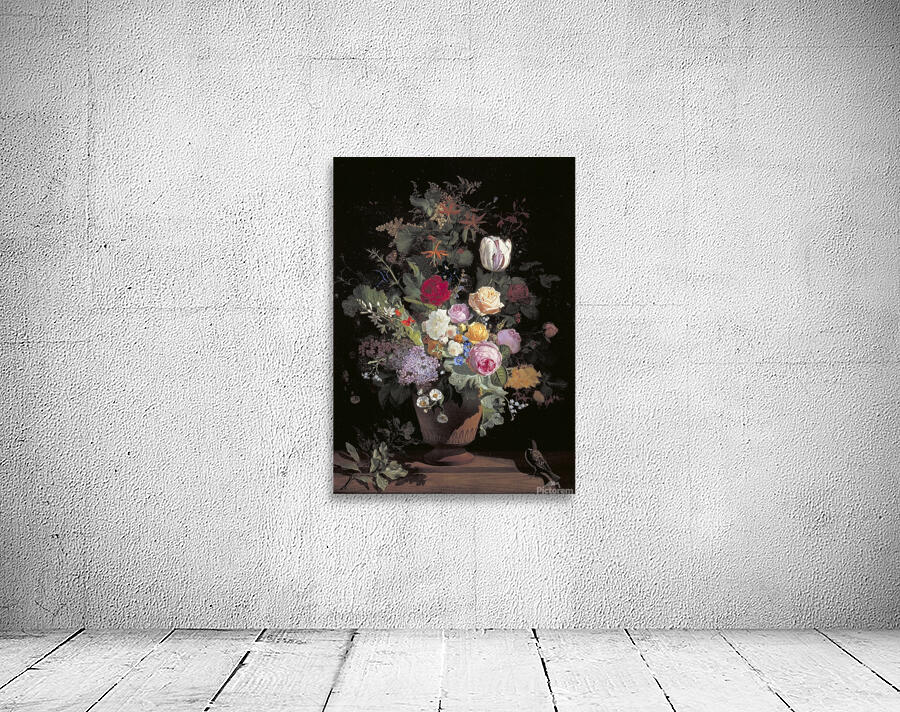 Flowers In A Vase [1869] by Otto Didrik Ottesen [1816–1892] Wall Preview