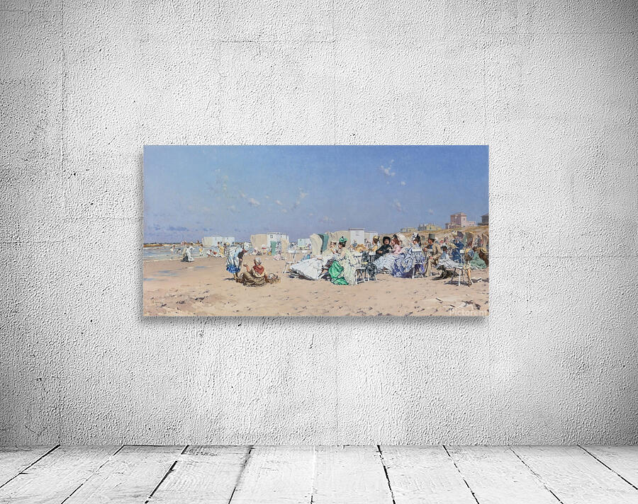 Beach At Scheveningen. Holland by Frederik Hendrik Kaemmerer [1839–1902] Wall Preview