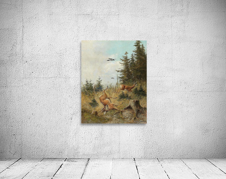 The Hunt [1890] by Moritz Müller [1841–1899] Wall Preview