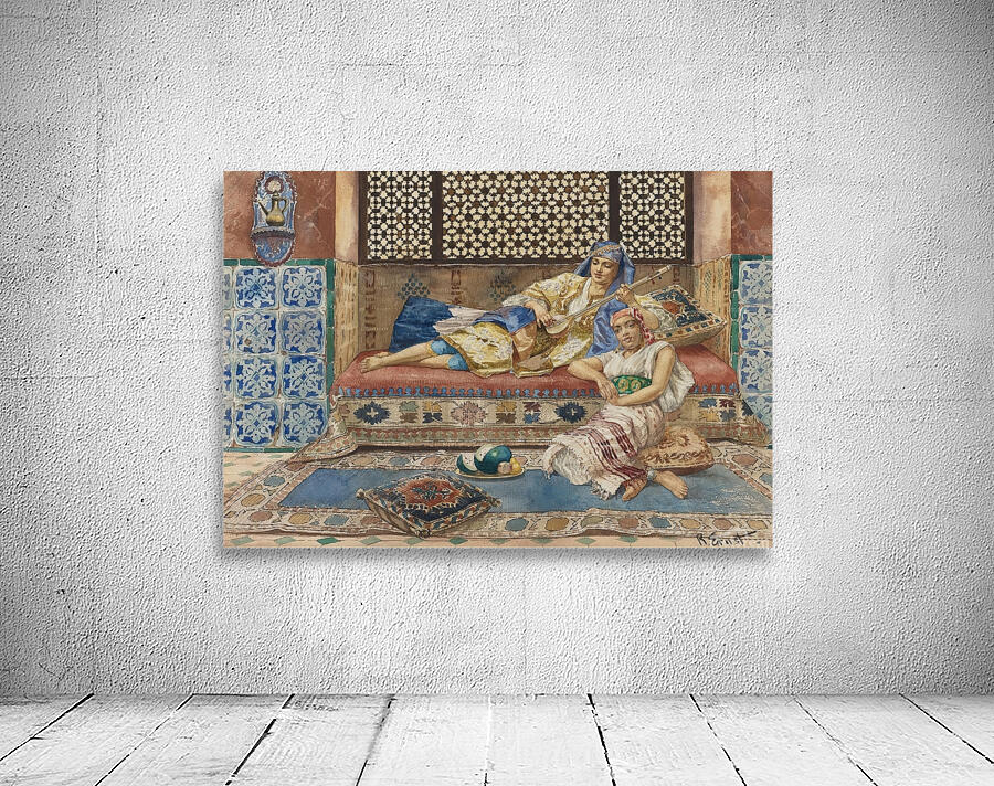 Harem song by Rudolf Ernst [1854–1932] Wall Preview
