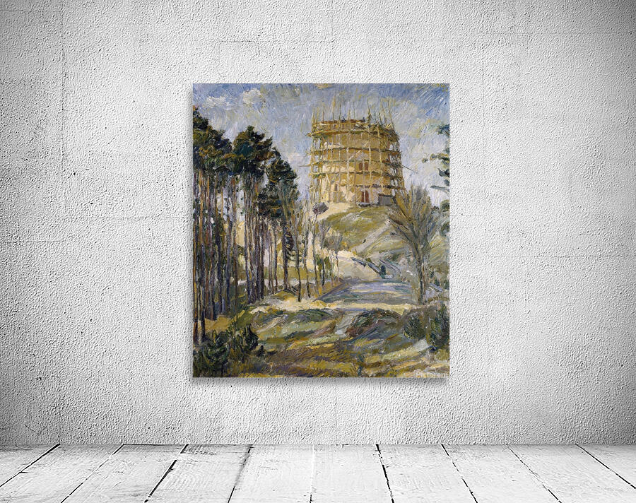 Water Tower in Hermsdorf [1909] by Max Beckmann [1884–1950] Wall Preview