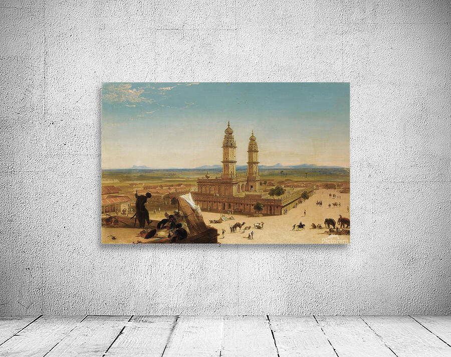 Oriental Landscape with Mosque by Alberto Pasini [1826–1899] Wall Preview