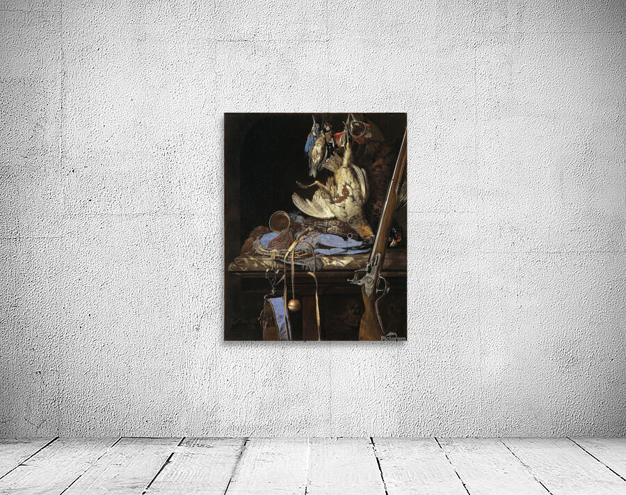 Still Life with Hunting Gear [1664] by Willem van Aelst [1627–ca. 1683] Wall Preview