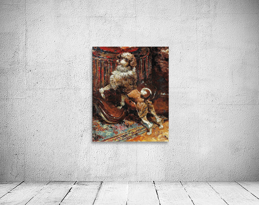 The Poodle Of The artist ‘s Mother Clipped Like A Lion by René Princeteau [1843–1914] Wall Preview