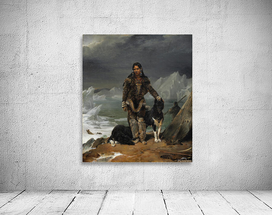 A Woman from the Land of Eskimos [1826] by Léon Cogniet [1794–1880] Wall Preview