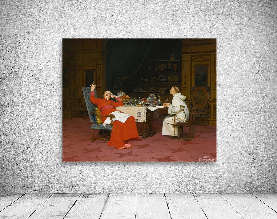 Sermon Sur L’abstinence by Jehan Georges Vibert [1840–1902] Wall Preview