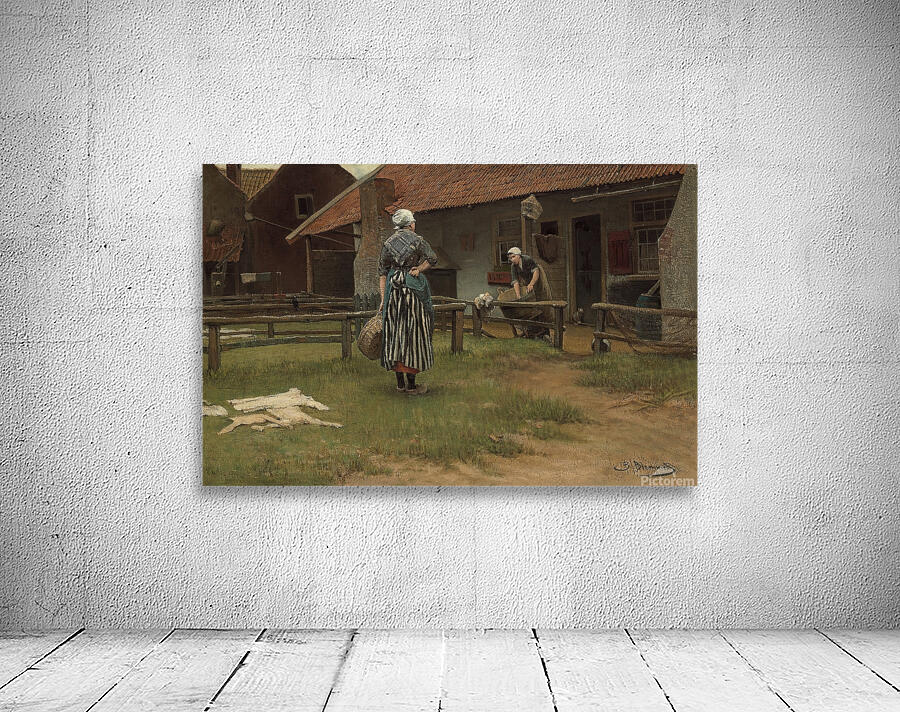 Washing day by Bernardus Johannes Blommers [1845–1915] Wall Preview