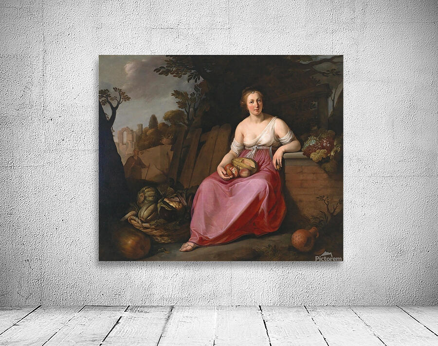 Vertumnus and Pomona [1647] by Hendrick Bloemaert [1601–1672] Wall Preview