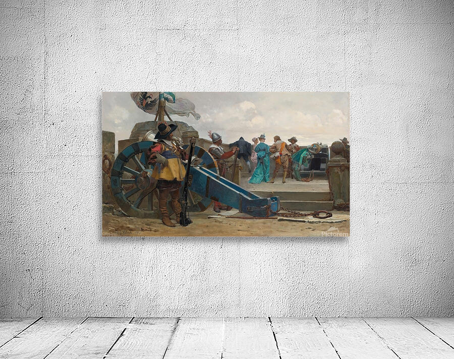 On The Ramparts [1867] by Jehan Georges Vibert [1840–1902] Wall Preview