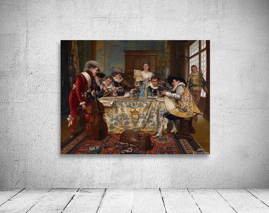 The Practice Recital by Adolphe–Alexandre Lesrel [1839–1929] Wall Preview