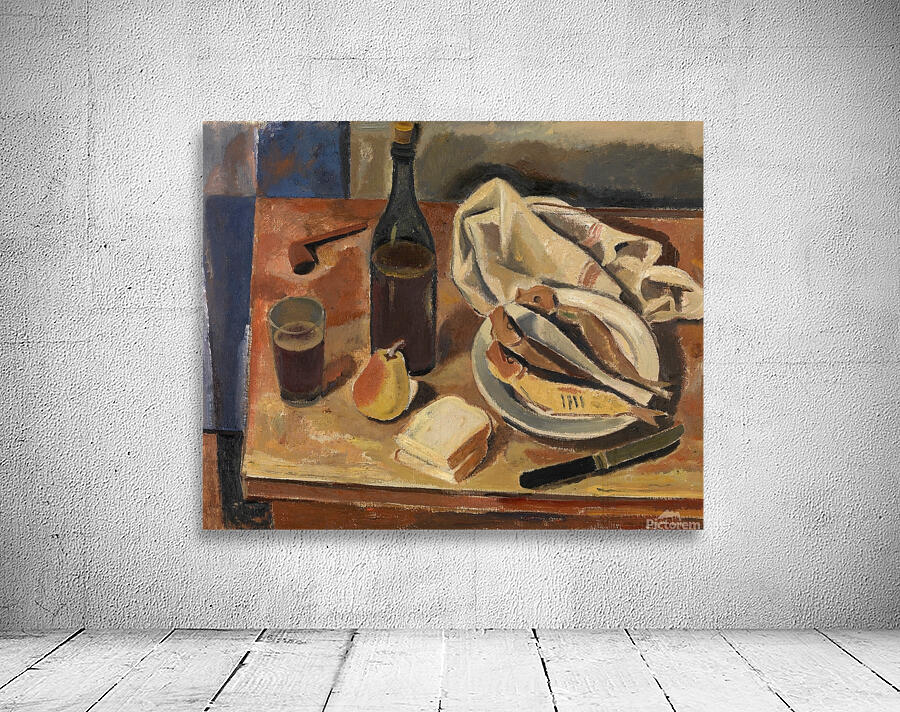 Still Life with Herring [1934] by Gustave De Smet [1877–1943] Wall Preview