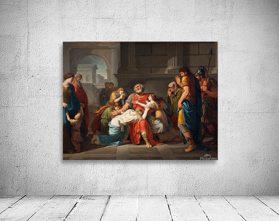 The Blind Oedipus Commending his Children to the Gods [1784] by Bénigne Gagneraux [1756–1795] Wall Preview