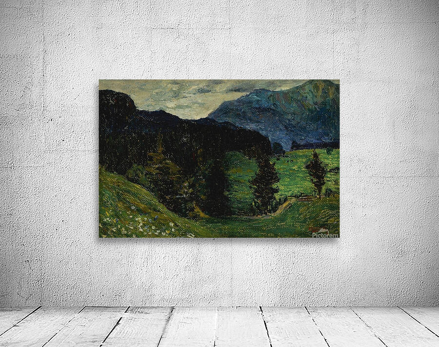 Kochel—Mountains with Firs [1902] by Wassily Kandinsky [1866–1944] Wall Preview