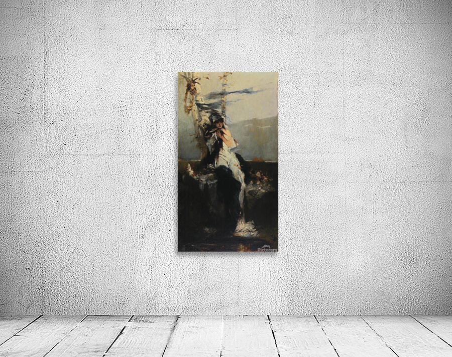 Die Erwartung [1880] by Raphael von Ambros [1855–1895] Wall Preview