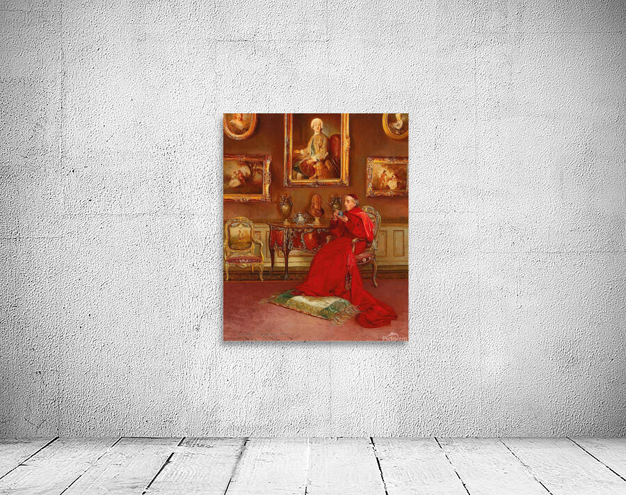 Taking Tea by Georges Croegaert [1848–1923] Wall Preview