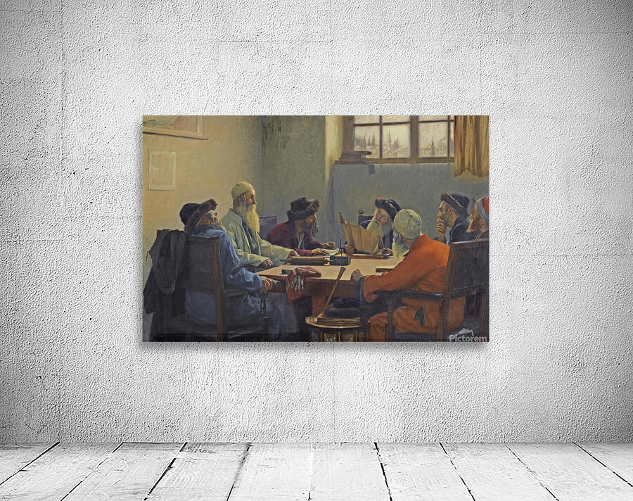 The Seven Rabbis in Jerusalem by Theodoros Ralli [1852–1909] Wall Preview