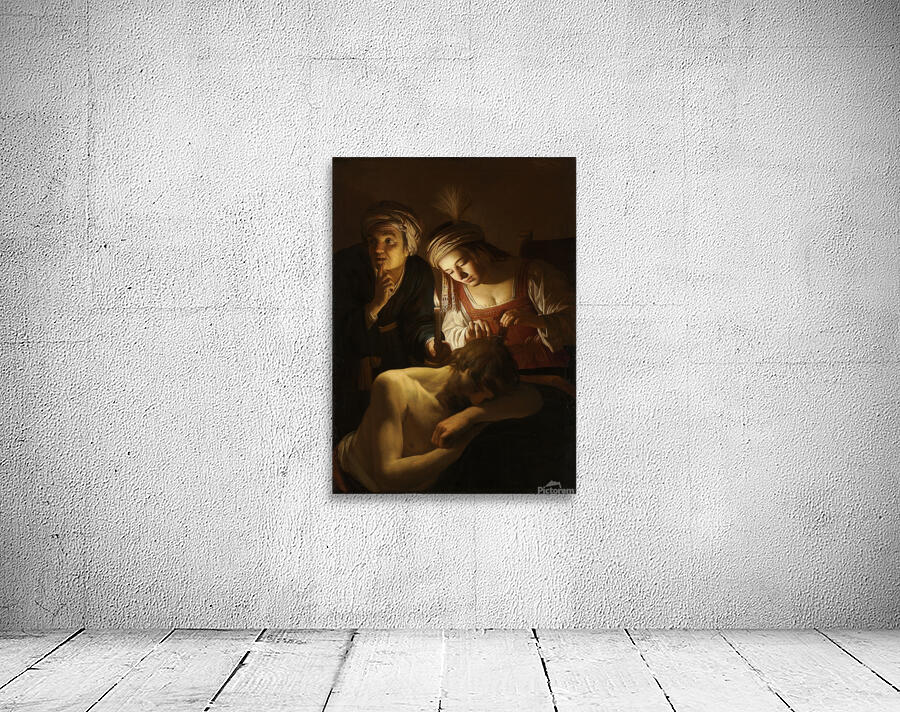 Samson and Delilah [c. 1616] by Gerard van Honthorst [1592–1656] Wall Preview