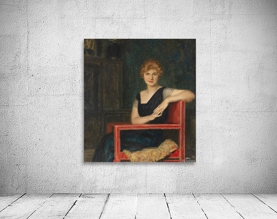 Bildnis einer Dame [1916–1918] by Franz von Stuck [1863–1928] Wall Preview