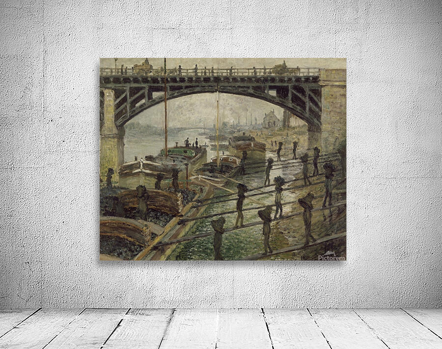The Coalmen [circa 1875] by Claude Monet [1840–1926] Wall Preview