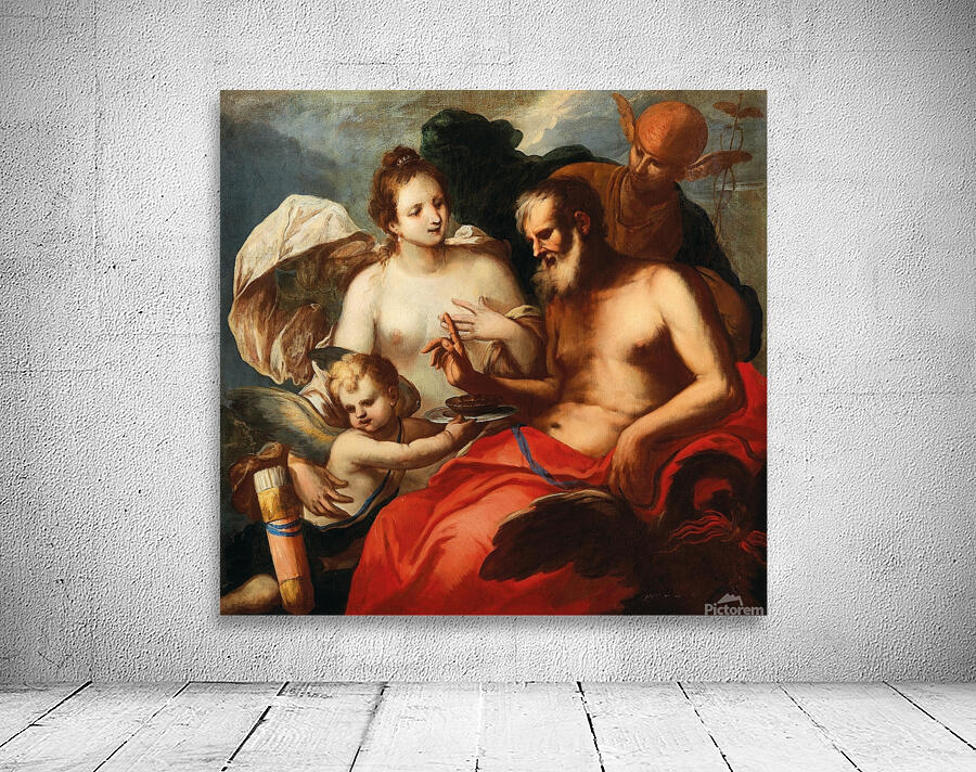 Venus and Cupid. Jupiter and Mercury [17th Century] by Venetian School [16th–20th Century] Wall Preview