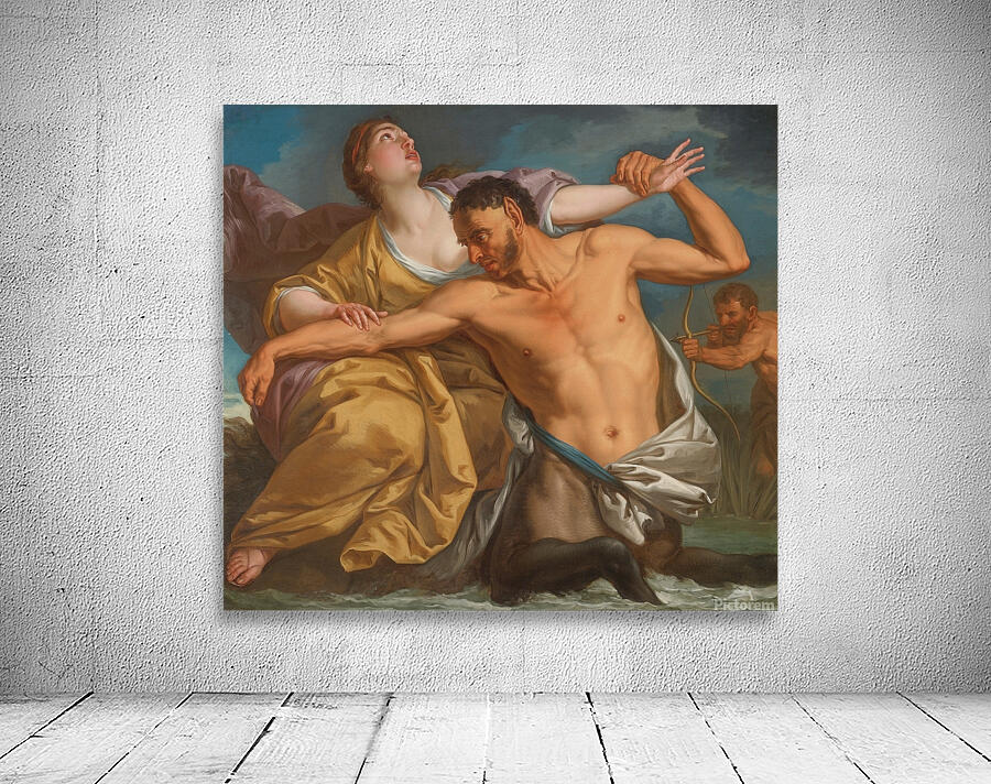 The Slaying Of Nessus By Hercules [18th Century] by Italian School [1800–1899] Wall Preview