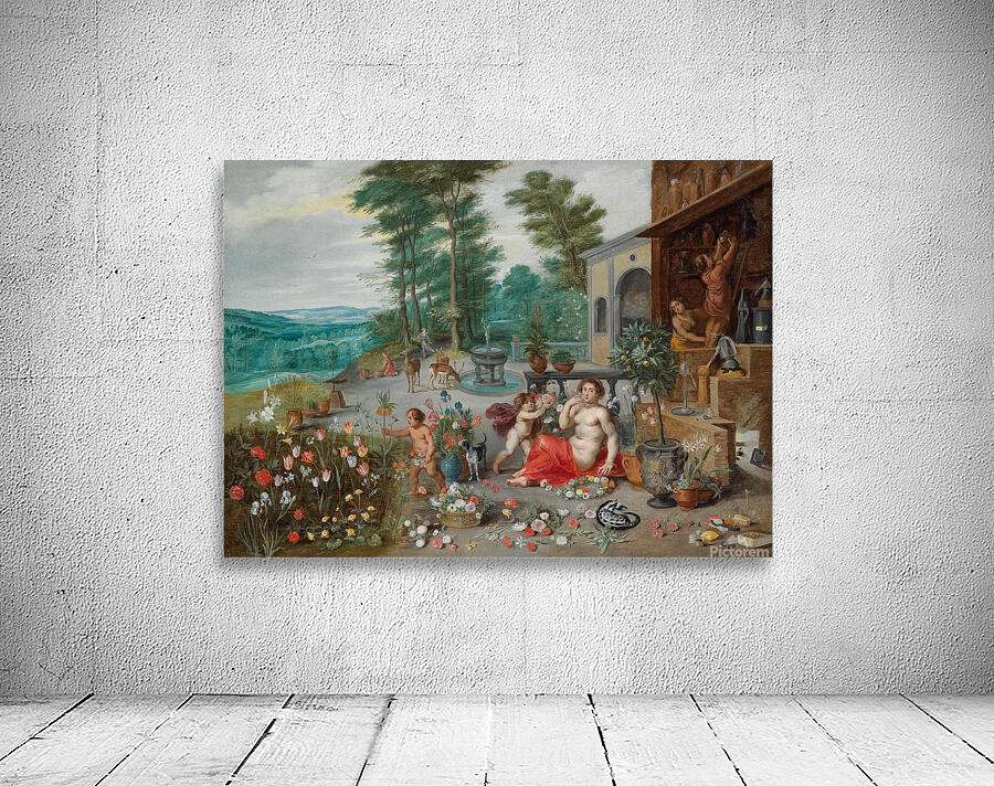 An Allegory Of Smell [1640s] by Jan Brueghel the Younger [1601–1678] Wall Preview