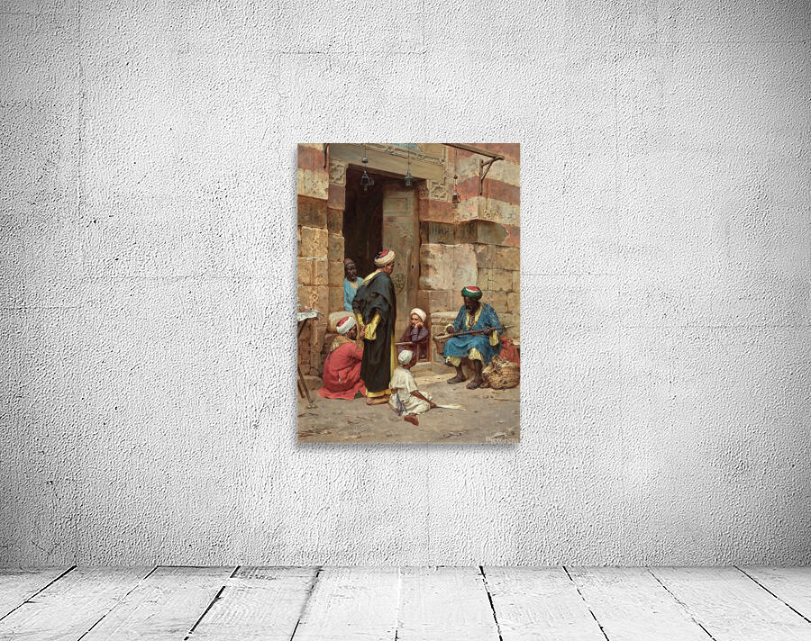 The musician [1889] by Arthur Von Ferraris [1856–1936] Wall Preview