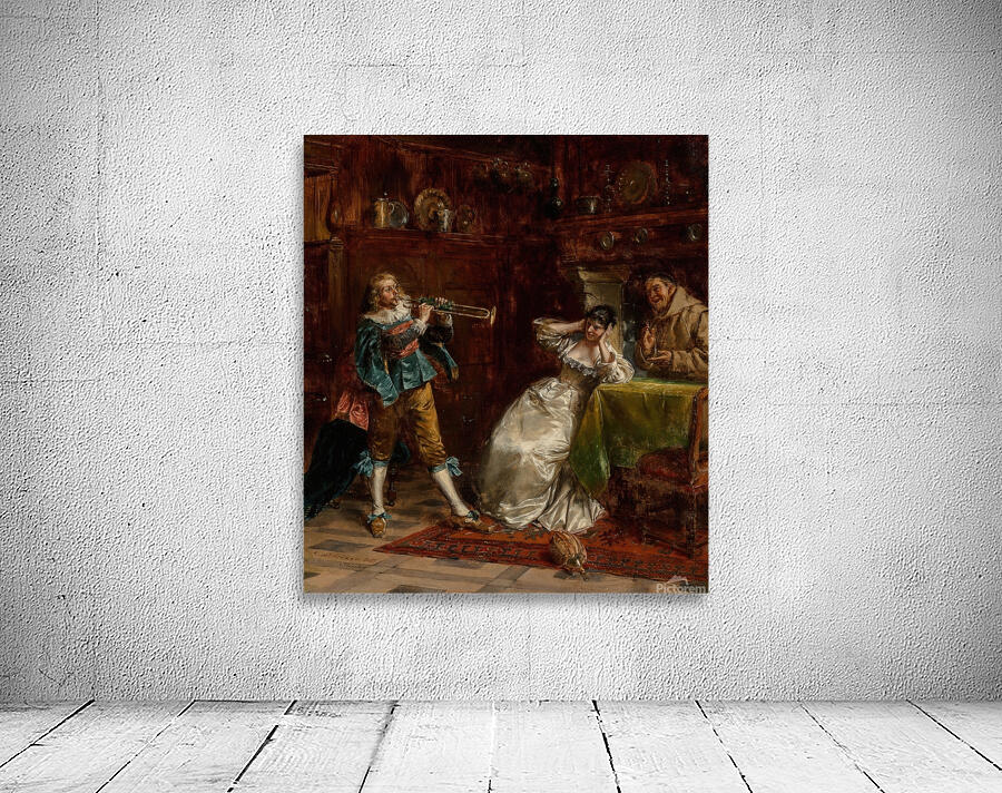 Music to my ears [1885] by Albert Friedrich Schröder [1854–1939] Wall Preview