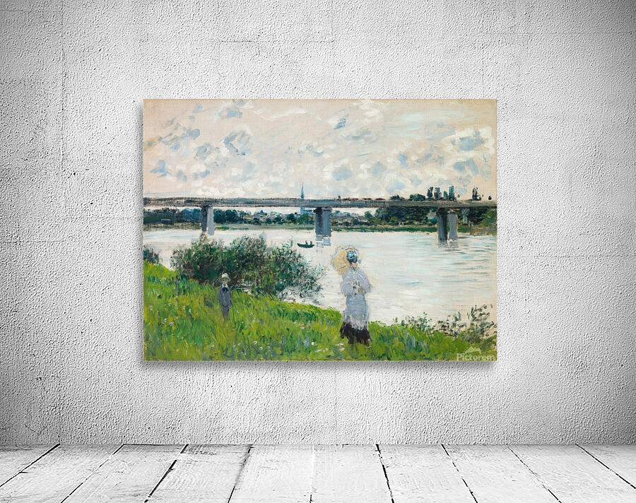 The Promenade with the Railroad Bridge. Argenteuil [1874] by Claude Monet [1840–1926] Wall Preview