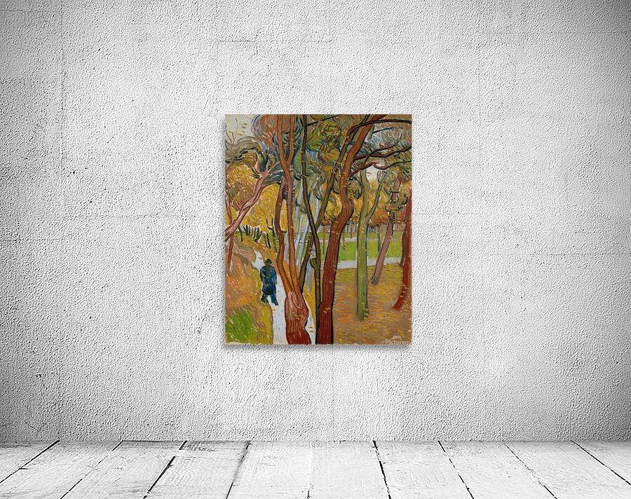 The garden of Saint Paul’s Hospital [The fall of the leaves’] by Vincent van Gogh [1853–1890] Wall Preview