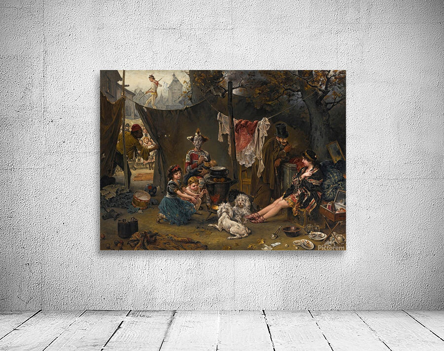 Behind The Scenes by Ludwig Knaus [1829–1921] Wall Preview