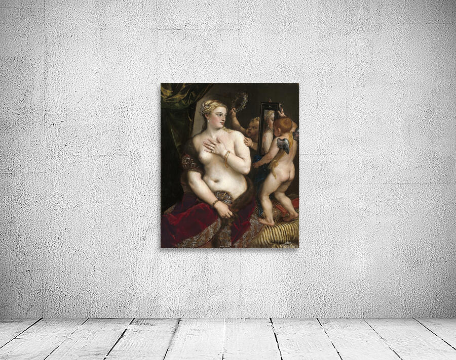 Venus With a Mirror [C. 1555] by Titian [c. 1488–1576] Wall Preview