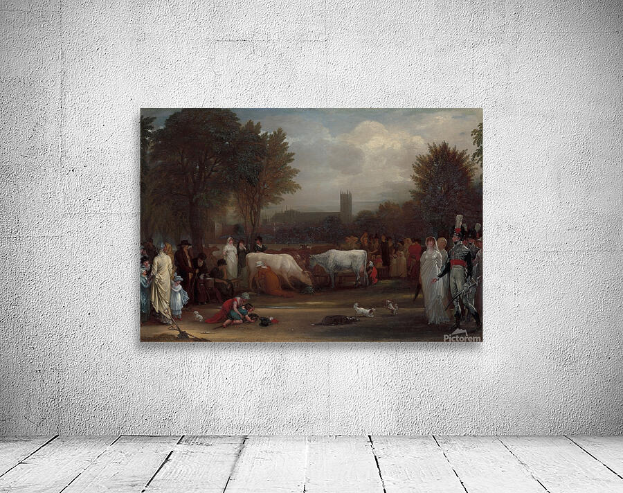 Milkmaids in St. James’s Park. Westminster Abbey Beyond [ca. 1801] by Benjamin West [1738–1820] Wall Preview